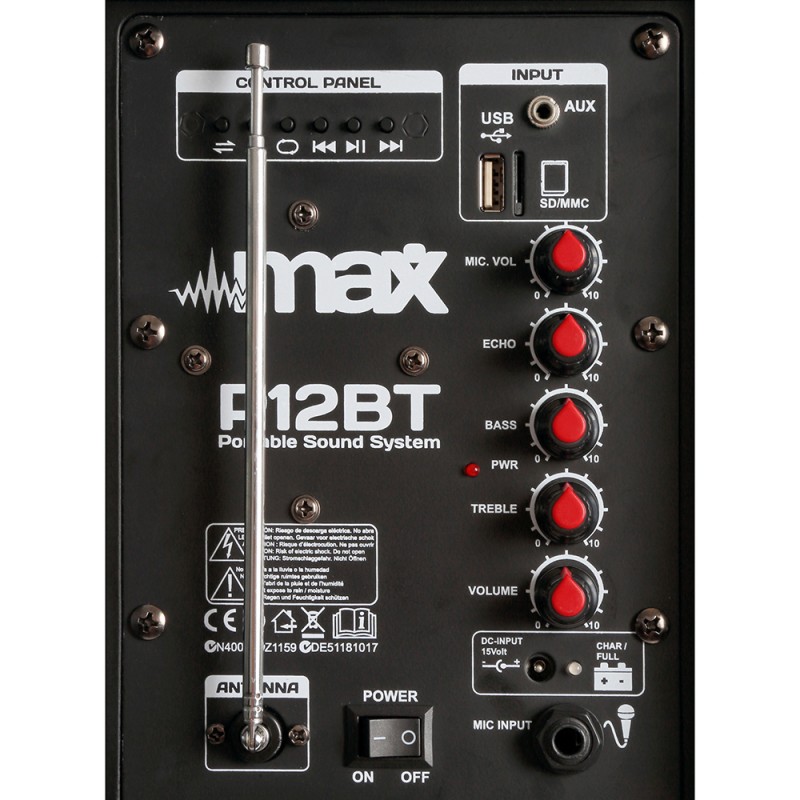p12bt portable sound system