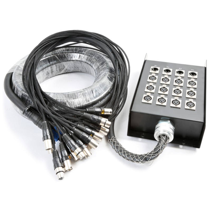 Stage Monitor Snake Stage Snake 12-in 4-out XLR 15 metres - EGO Technologies